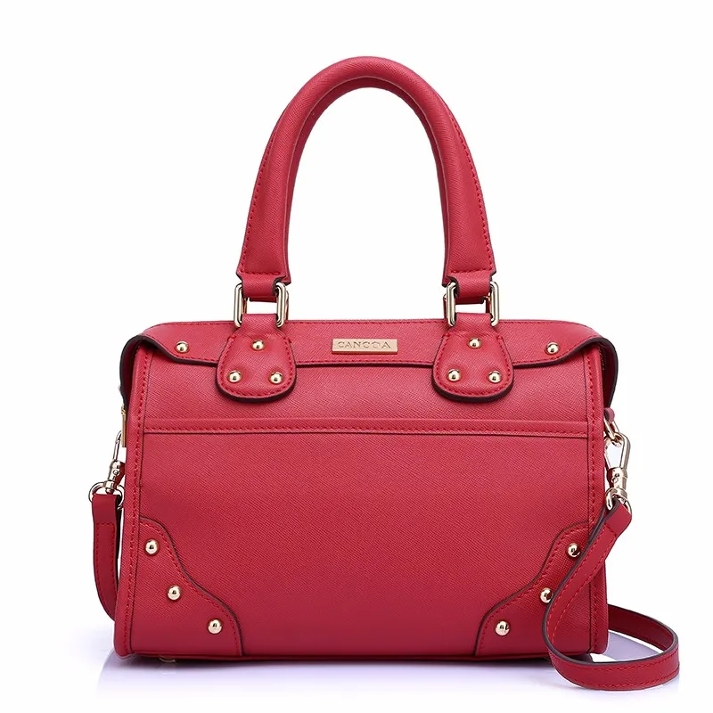 CC2035B-Fancy style best selling red color original design satchel handbags 2016 factory wholesale price