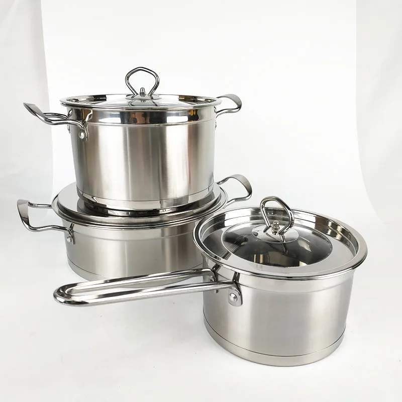 stainless steel cooking pot set