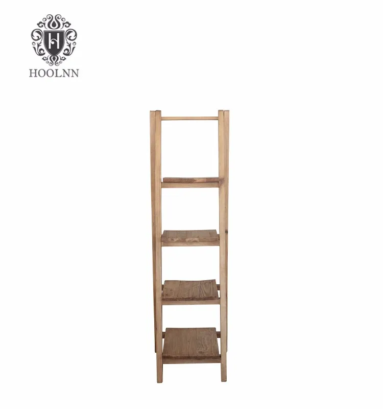 Vanda Recycled Wooden New Design Ladder Bookshelf HL240