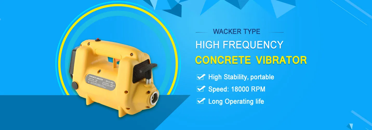 Wacker type concrete backpack vibrator