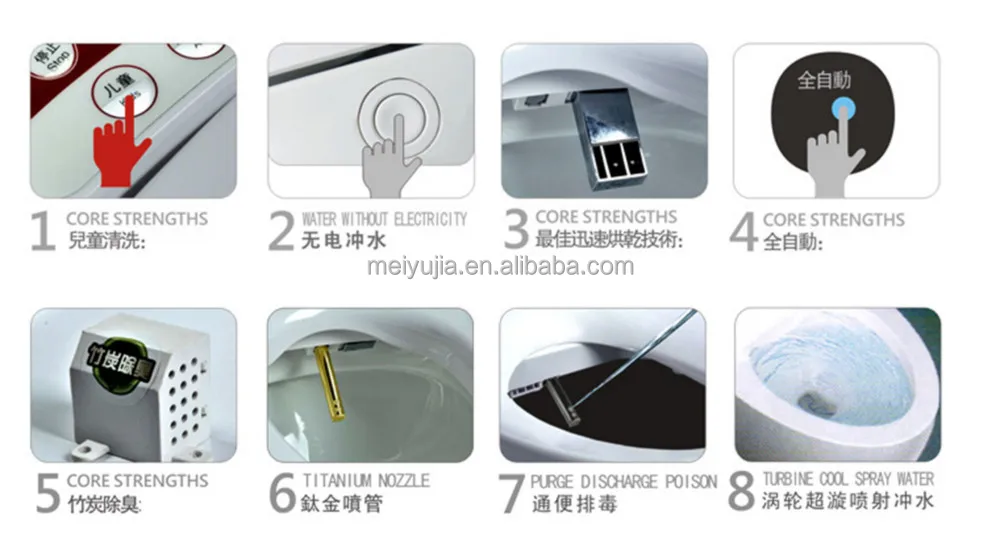 Electric Bidet Smart Warmer Intelligent Toilet Seat Cover For Sale