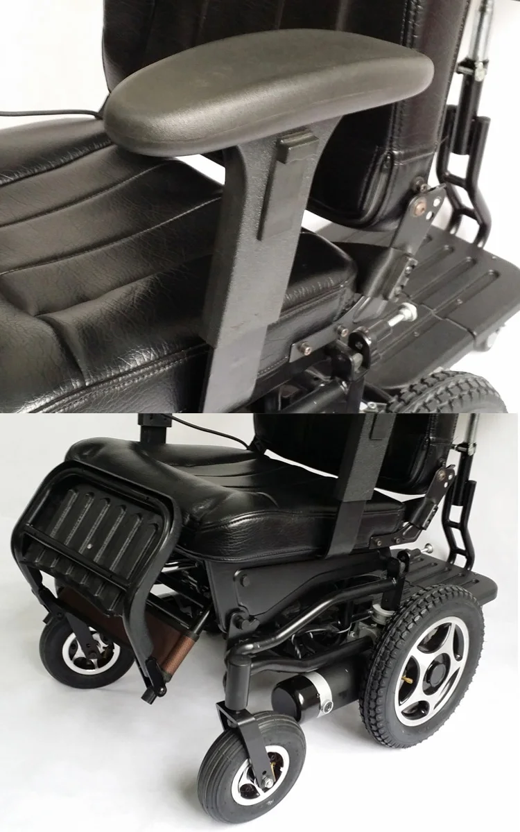 Half Reclining Backrest Completable Seat Electric Power Wheelchair For