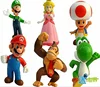 6 PCS Super Mario Bros Action Figures Toy Set PVC Toy Figures for Kids & Adults Premium Cake Toppers Great Geek Present