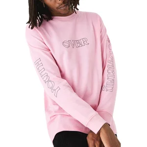 100% Cotton Long Sleeve Pink T Shirt for Men 100% Cotton Long Sleeve Pink T Shirt for Men