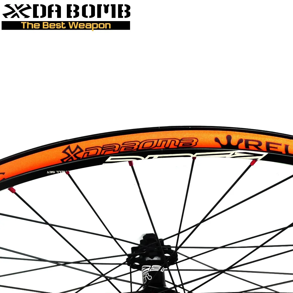 DaBomb High Strength Orange 26 275 Bike Rim Tape