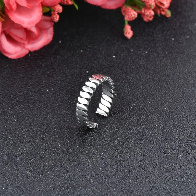 Personality Jewellery S925 Pure Silver Fashion Thai Silver Vintage Old