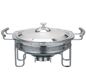 CD403B Steel Frame Round Glass Chafing Dish And Food Warmer CD403B Steel Frame Round Glass Chafing Dish And Food Warmer