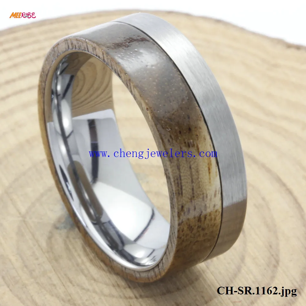 Twotone Koa Wood Tungsten Rings Finger Ring Wood Rosary Ring Buy