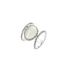 Women Fashion Jewelry Natural Glittering Moonstone Finger Ring