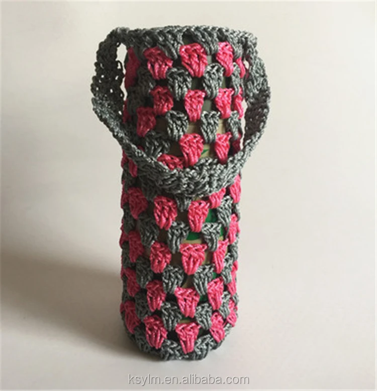 Ylm Fashionable Design Handmade Bottle Covers Knit Crochet Wine Bottle ...