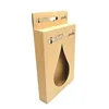 Custom display boxes for packaging spout pouch , Kraft paper boxes with window and hanging