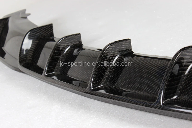 P Style Carbon Rear Diffuser For Bmw F30 M Sport 1217 Dual Exhaust One