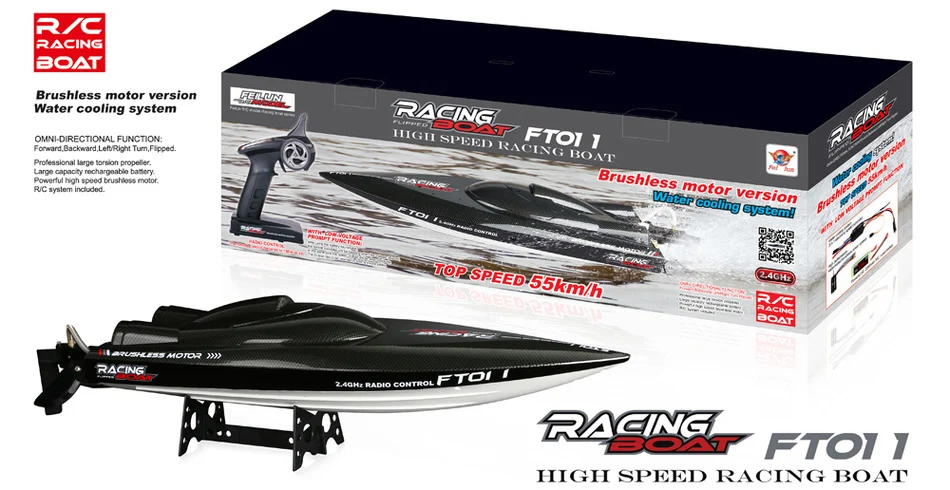 Feilun FT011 65CM Brushless Water Cooling High Speed Racing Boat RTR F18144 