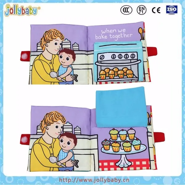 Baby kids educational toy product children soft cloth book