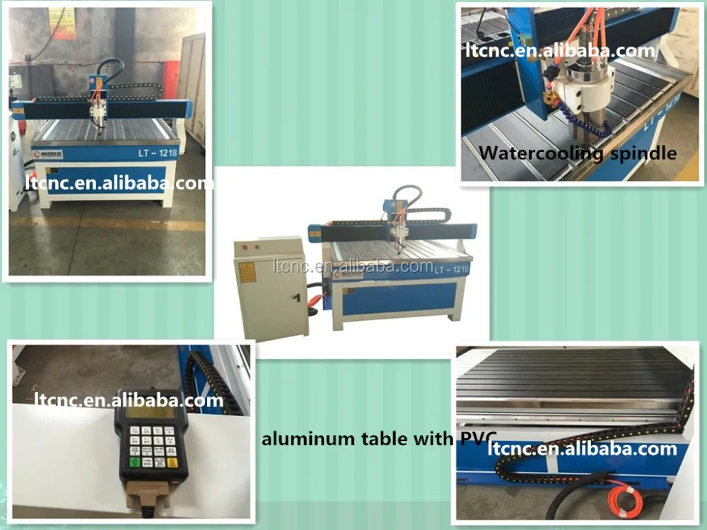 High performance best price NCStudio/Mach3/DSP 3d engraving cutting cnc machine 1218 cnc router wood