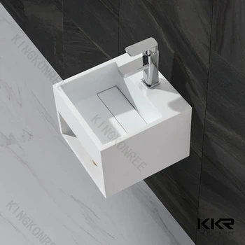 Mini Wall Mount Bathroom Sink In Solid Surface Buy Mini Sink Mini Bathroom Sink Mini Wall Hang Basin Product On Alibaba Com