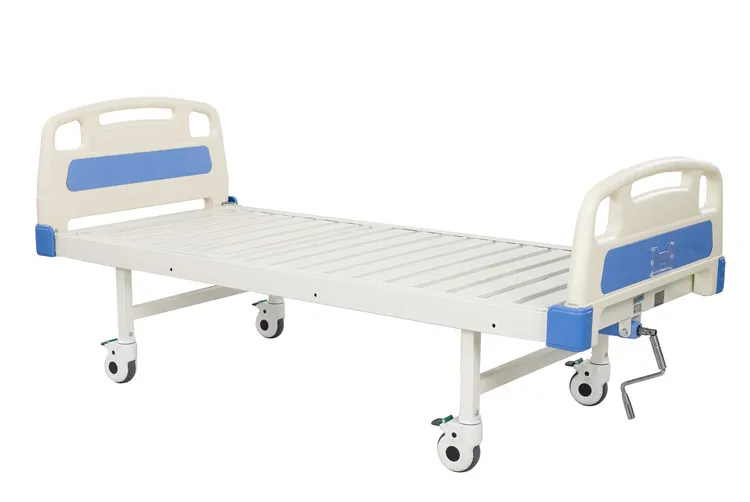 Hot sales ABS one manual nursing bed single crank hospital flower bed