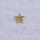 3D Ouro Mini Placas de Cinco Estrelas de Metal Etiqueta Do Logotipo para o Vestu&aacute;rio da Carteira Bolsa