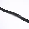 China manufacturer leather bag accessories black plastic grip webbing luggage strap handle for belt