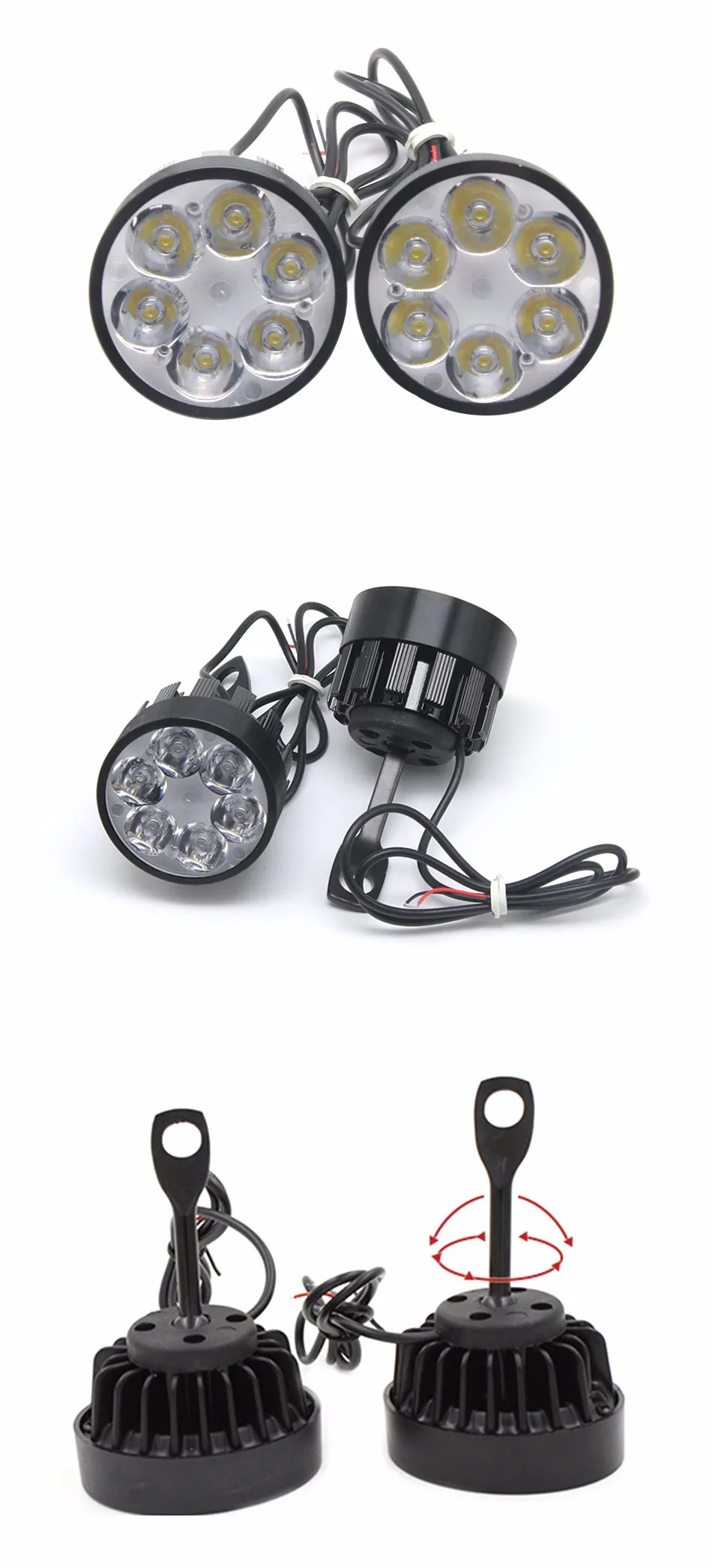 Universal Motorcycle Scooter Led Headlight 1280v 10w Buy Headlight