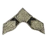 Slipper shoe upper hot fix rhinestone decorate