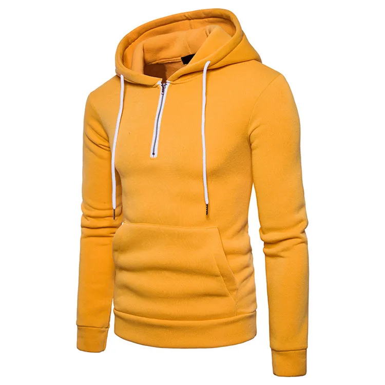 plain orange hoodie mens