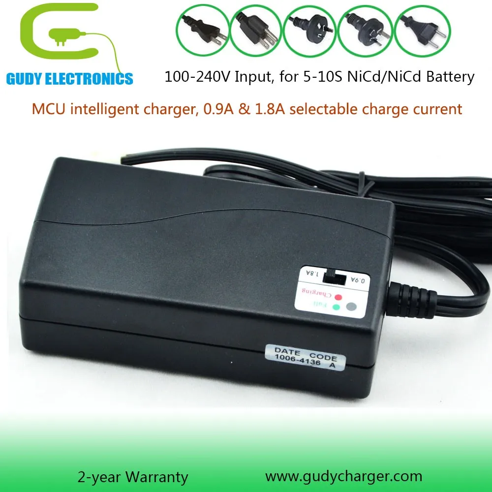 6v 7.2v 400ma Nickel Cadmium Nickel Metal Hydride Battery Charger For 5