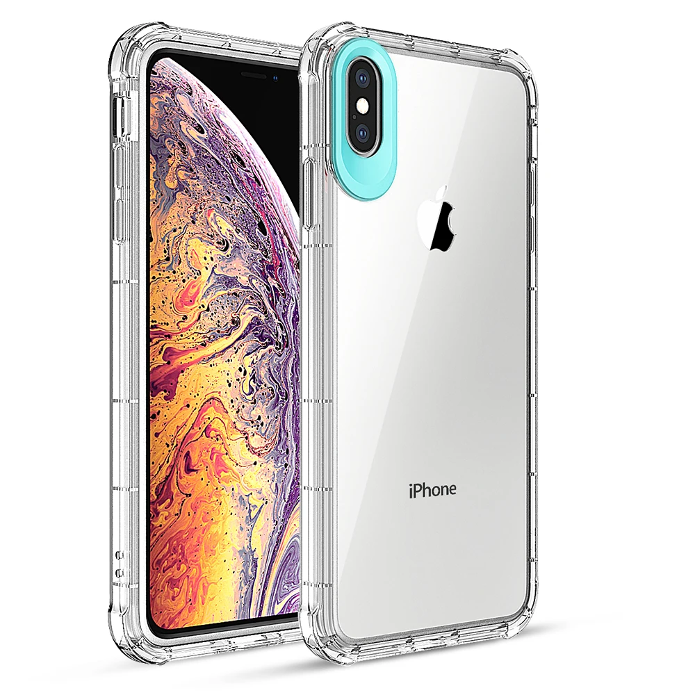 Shockproof Big Eyes Air Cushion Corners clear TPU mobile phone shell For iphone XS Max