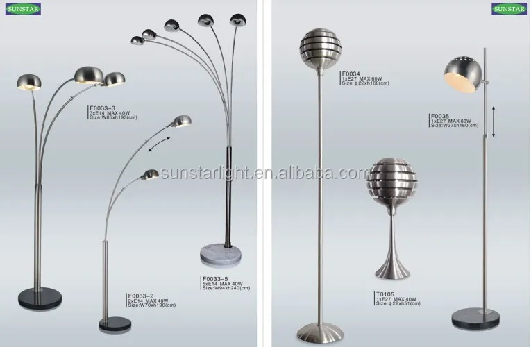 Modern Fabric Shade Side Floor Lamp Round Tube Lamp Post Hotel Standing