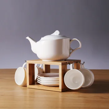 For Stacking Mug Sets Decoration Wooden Spiral Gift white White With Gifts Rack Ceramic Wedding Mugs Stand Coffee Pattern Buy DWH2IYE9