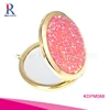 Nice Handheld Shining Diamond Hot Teen Favor Personalized Cosmetic Mirror With Crystal Eyelash Curler