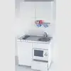 MS modern flexible compact kitchen cabinet design