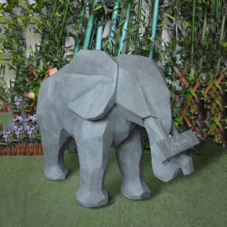 Garden Cement Stone Animal Molds Elephant Figurine - Buy Stone Animal