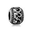 Hollow Pattern Charm Stainless Steel Large Hole Bead