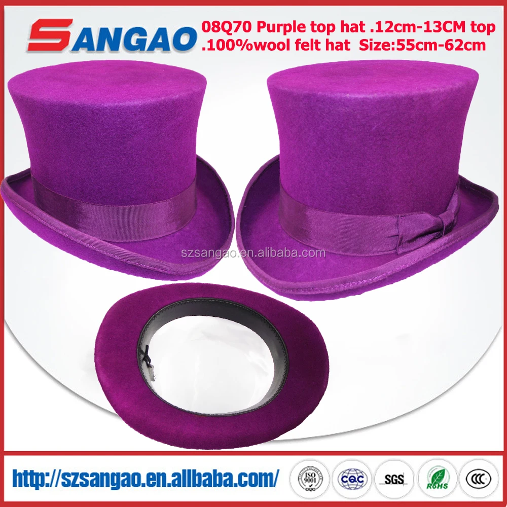 wholesale Purple mini top hats for girls
