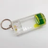 Dual Color Liquid Acrylic Timer Key Chain