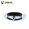 Adjustable 60mm circular pipe clamp with rubber