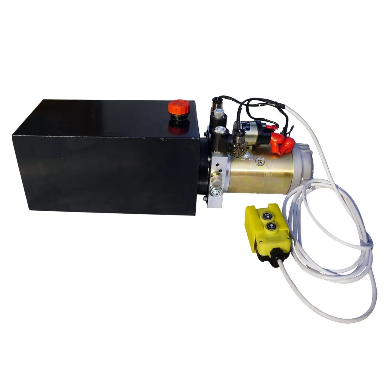 13 Quart Poly Reservoir 12 Volt DC Double Acting Hydraulic Power Unit ...