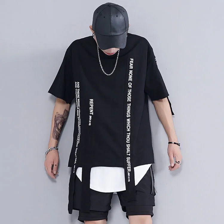2018 Hot New Products Originality Streetwear Hip Hop Clothing Plain Black Men S T Shirts