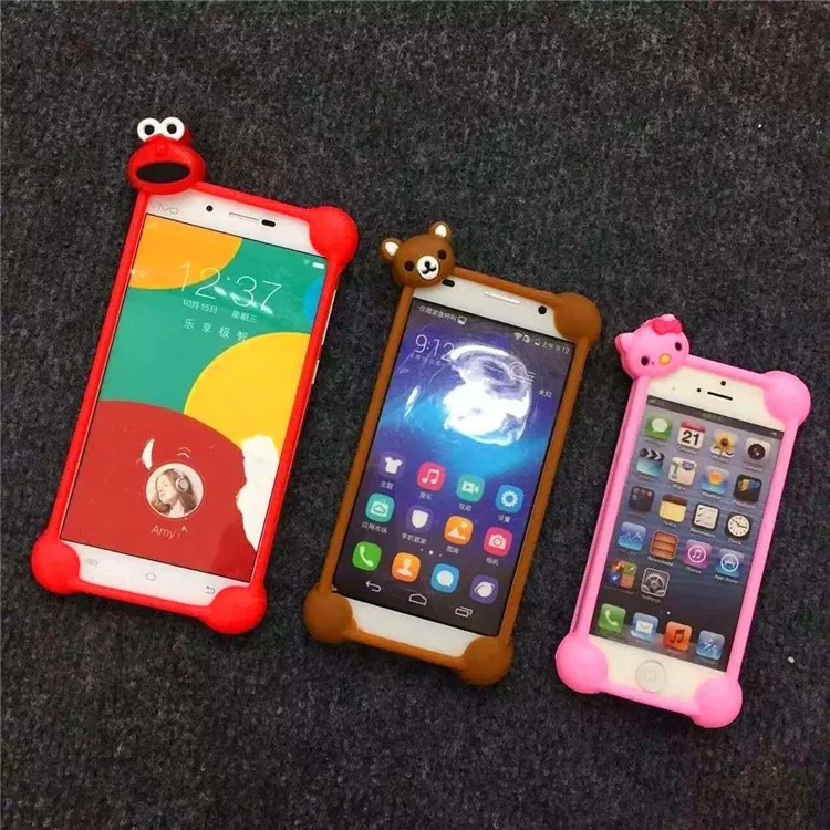 Cartoon universale del Telefono Mobile Del Silicone pagina Del Respingente Per iPhone5/6/6 plus Commercio all'ingrosso, produttore, produzione