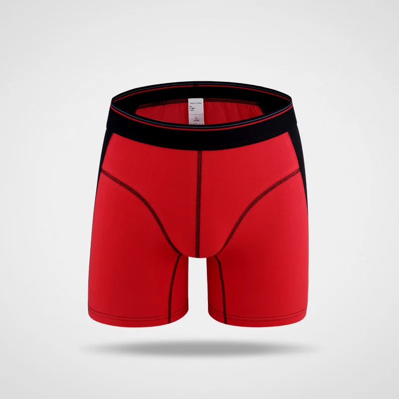 Men's Breathable Long Thick Cotton Boxer Briefs Shorts Knickers ...