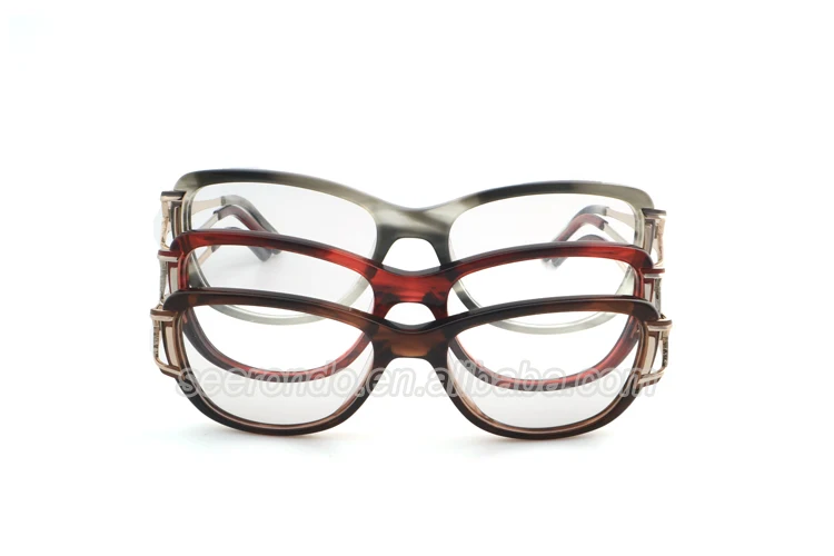 Wholesale Changeable Color Metal Temple Eyeglasses Frames With Unique