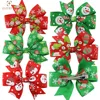 Beautiful used on packing Christmas ribbon bow with ribbon loop