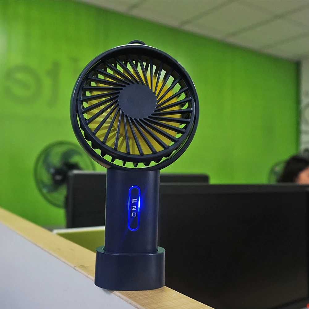 便携式手提风扇 usb 可充电手持迷你风扇冷却器 3 速可调冷却风扇户外