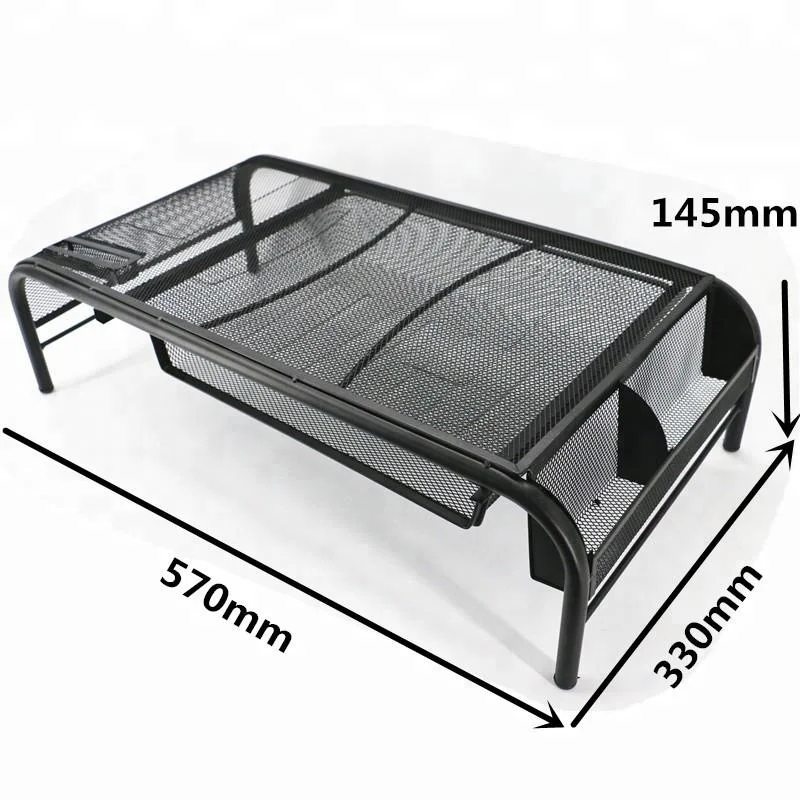 Office Desktop Use Mesh Metal Portable Computer Monitor Holder Desk