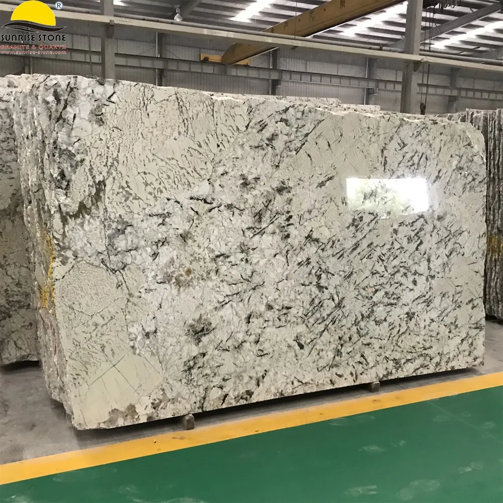 Cheap Price Brazilian Exotic Polished Viscount White Granite Slab For