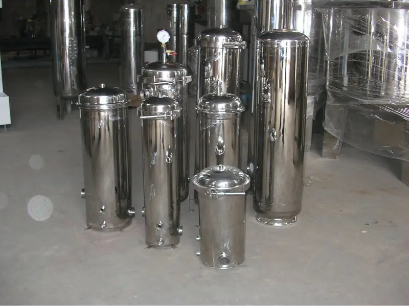 stainless steel cartridge water filter housing for water treatment system