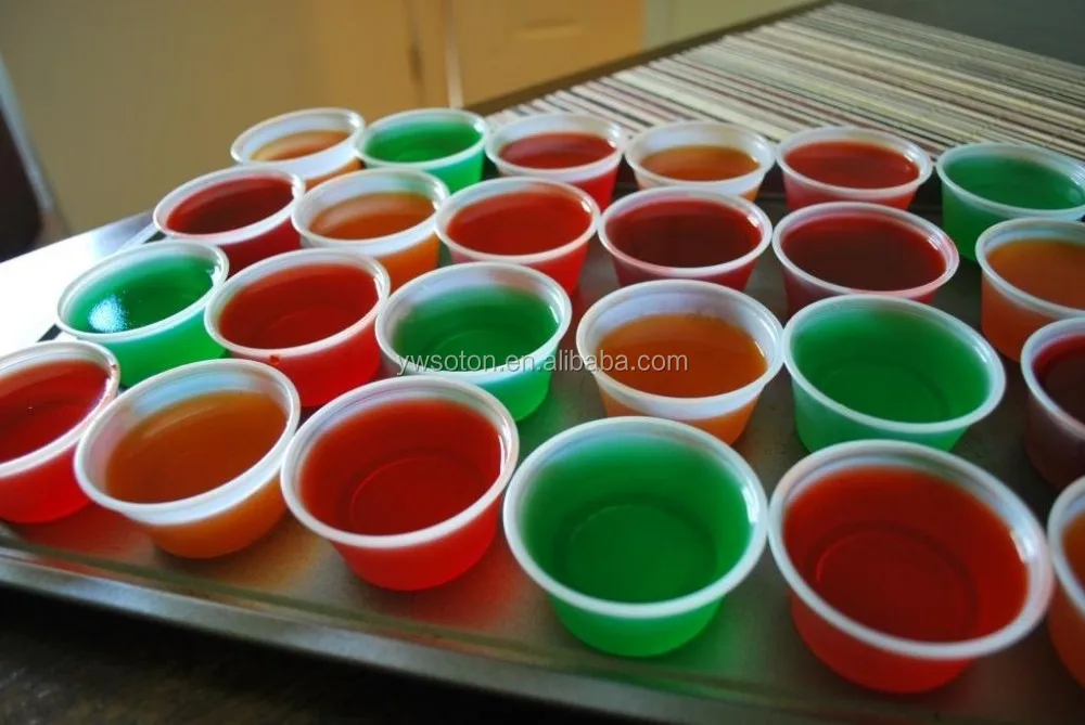 Disposable Mini Clear Plastic Jello Shot & Condiment Sauce Cups With