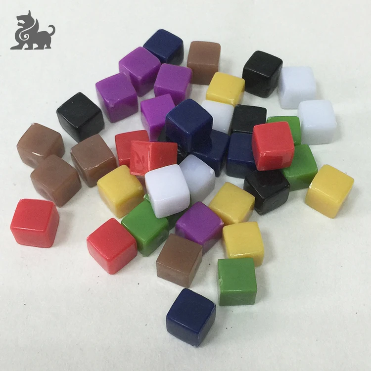 10mm Plastic Cube Transparent Colored,Solid Plastic Game Cubes Buy