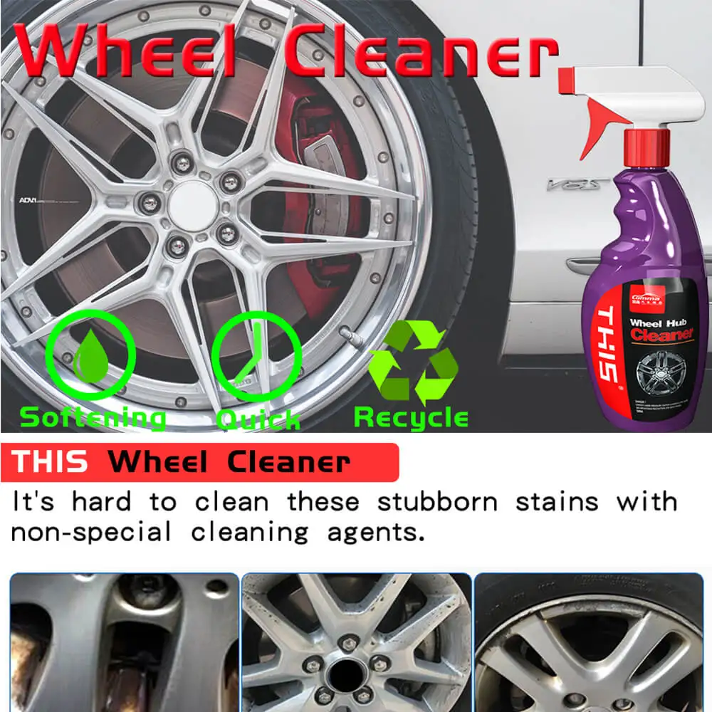 Car Accessories Ph Neutral Acid Free Aluminum Wheel Brake Dust Grime